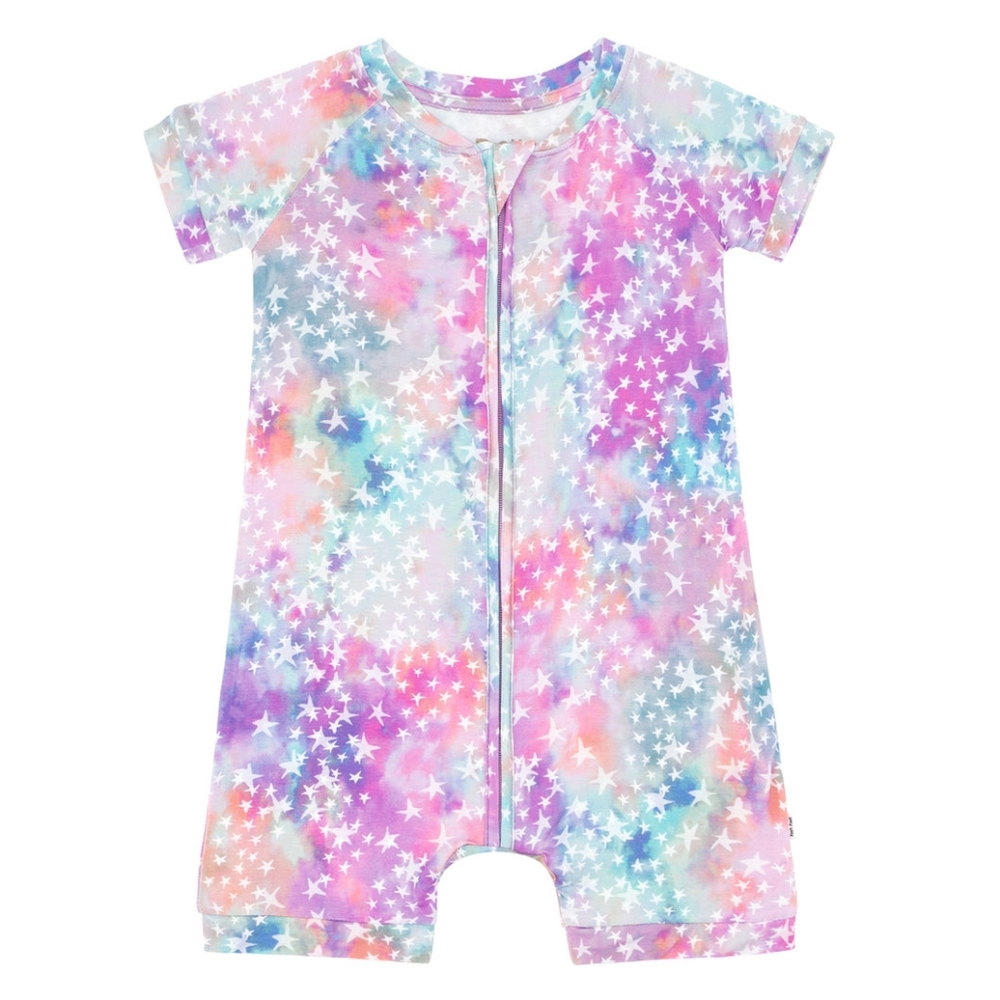 Little Sleepies Stardust Shorty Romper 0-3M NEW NWT NIB